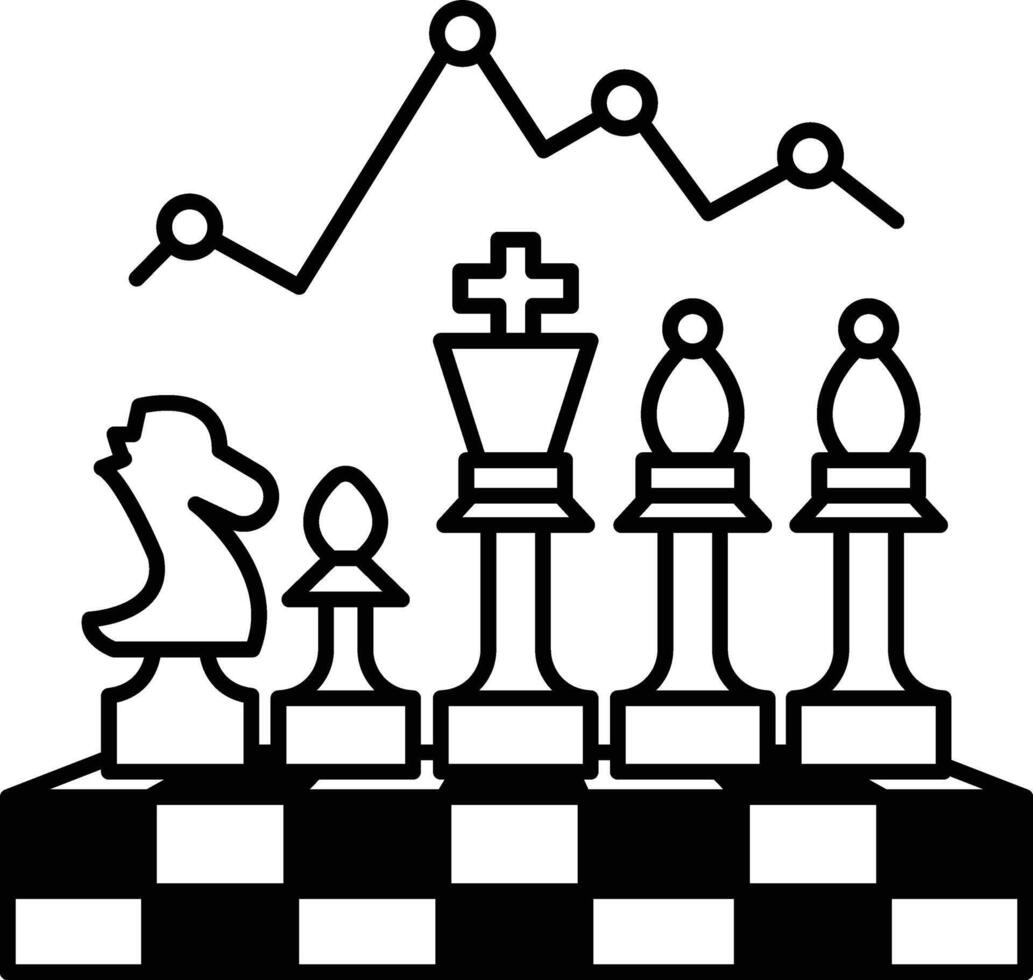 chessboard with a knight and a king vector