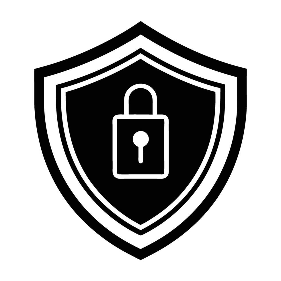 Secure VPN tunnel depicted with a protective shield ensuring safe connectivity vector