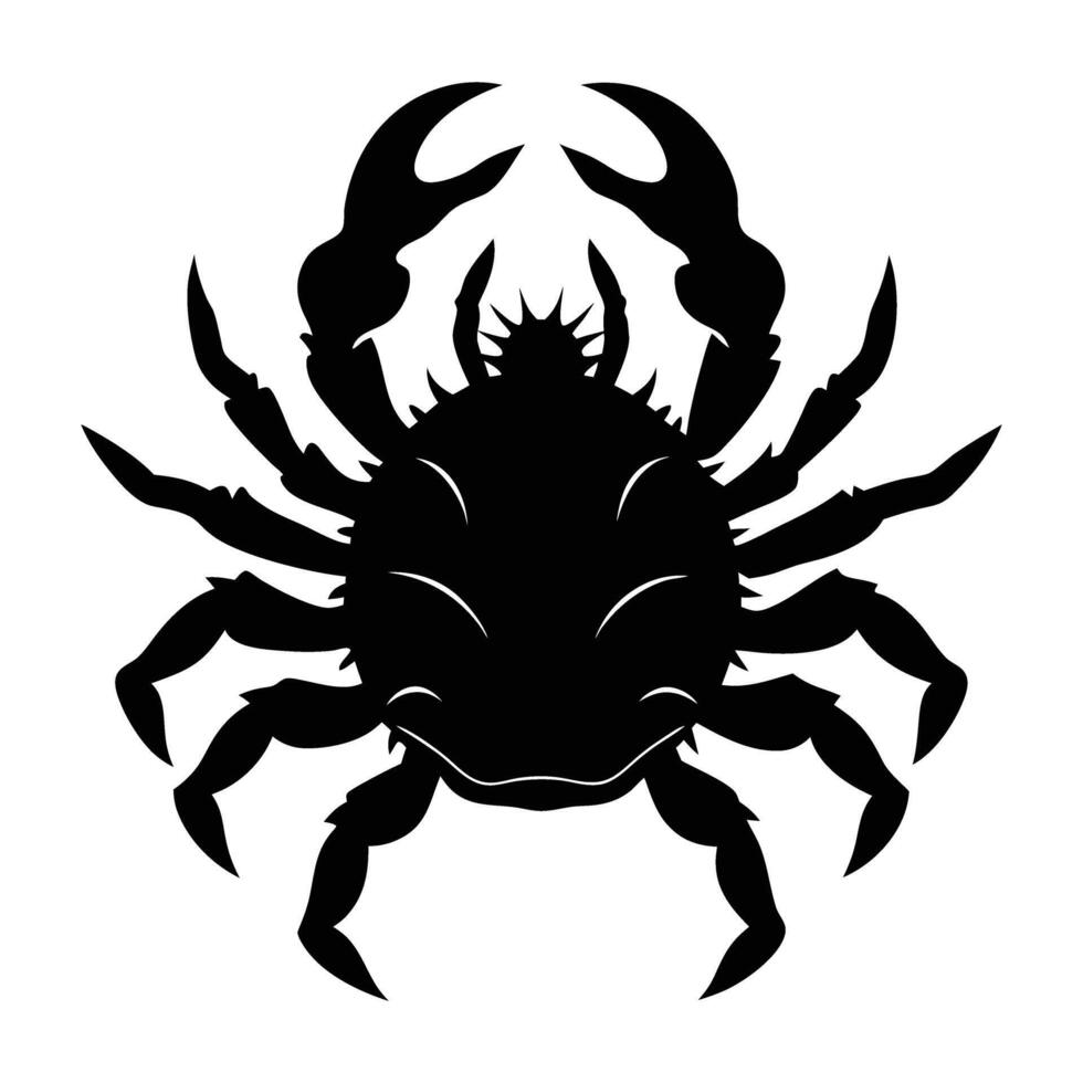Imposing King Crab Standing with a Large Spiny Shell on Display vector