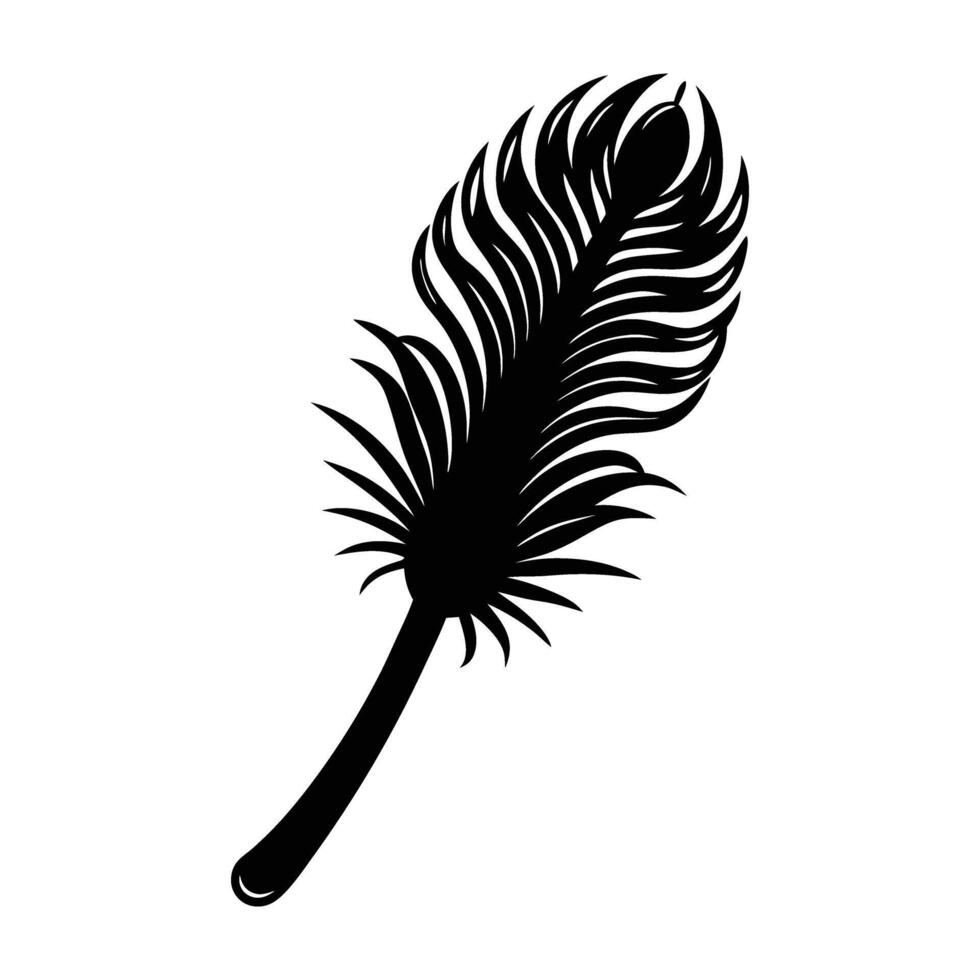 Sea pen gracefully swaying with a delicate feathery structure extended vector