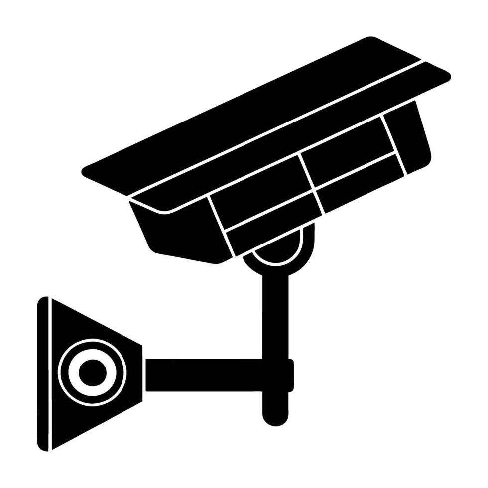 Solar powered wireless security camera for robust outdoor surveillance and protection vector