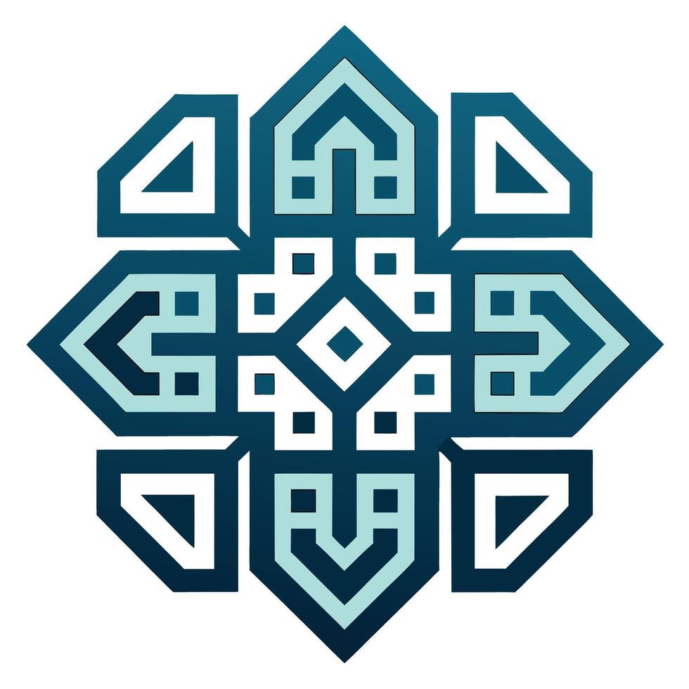 Modern Stylized QR Code Symbol Icon and Isolated Background vector