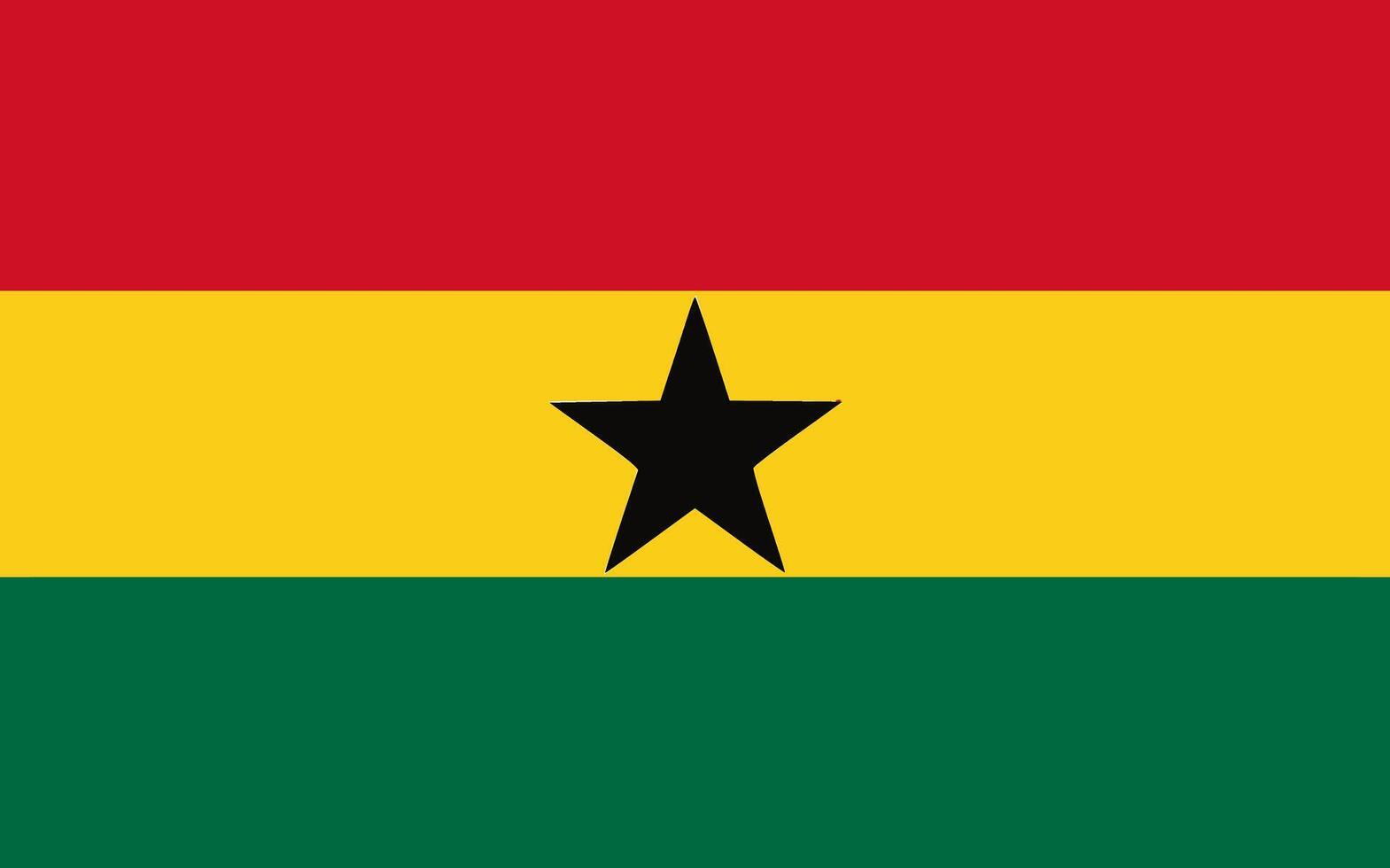 Ghana flag. Accurate dimensions and official colors. This file is suitable for digital editing and printing of any size. vector