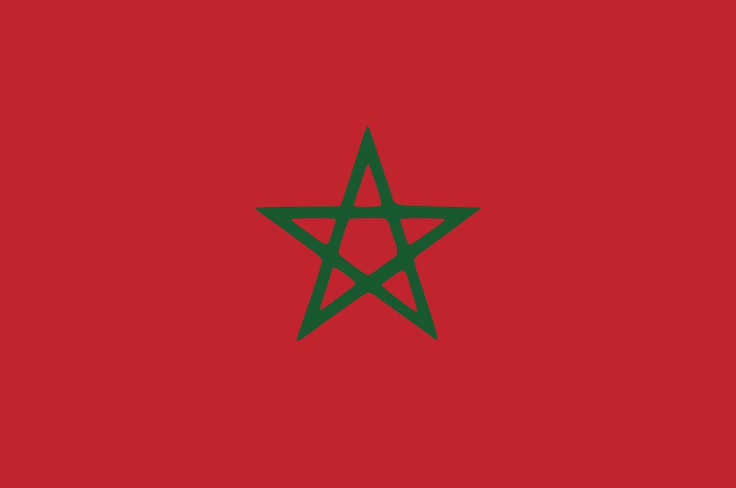Morocco flag. Accurate dimensions and official colors. This file is suitable for digital editing and printing of any size. vector