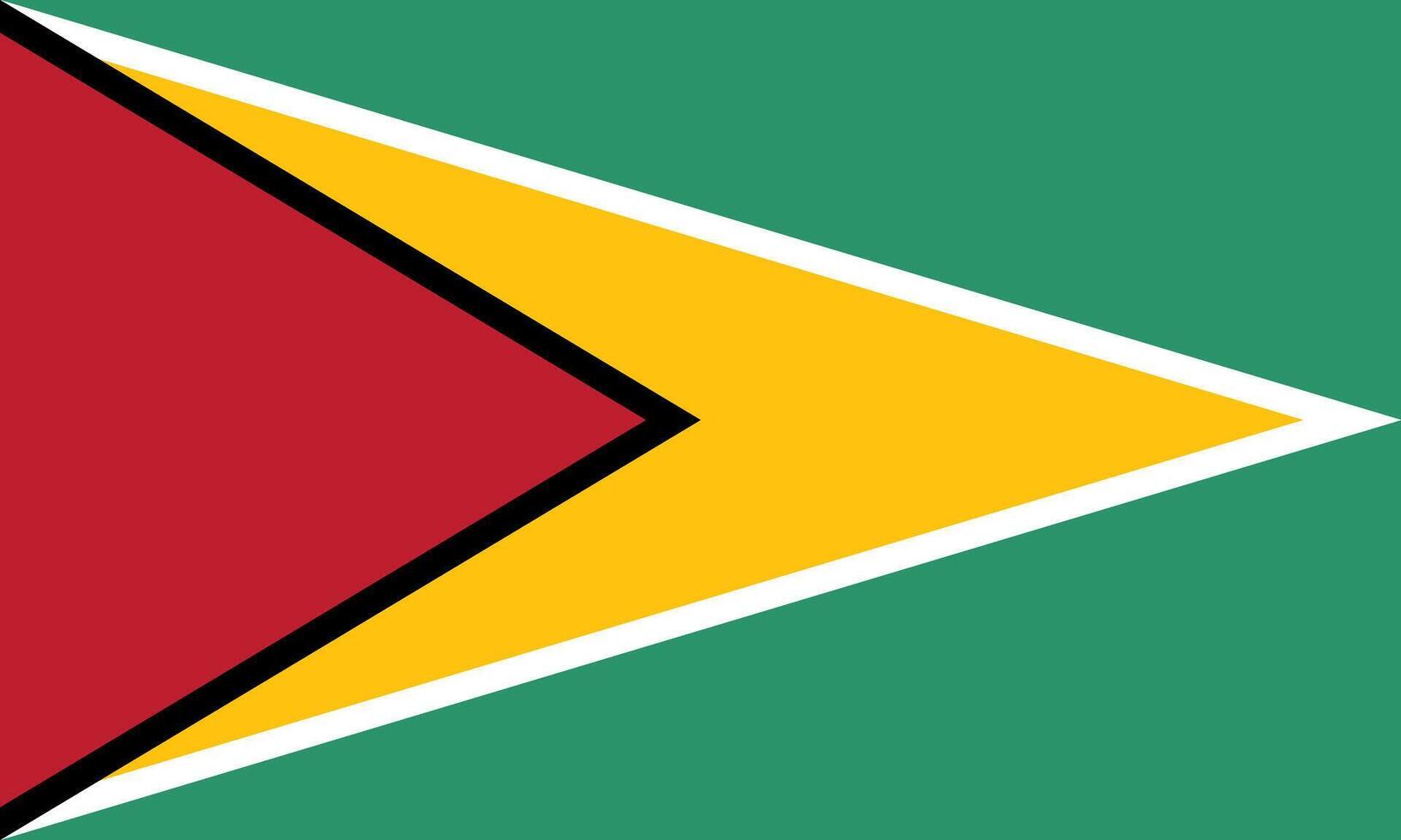 Guyana flag. Accurate dimensions and official colors. This file is suitable for digital editing and printing of any size. vector