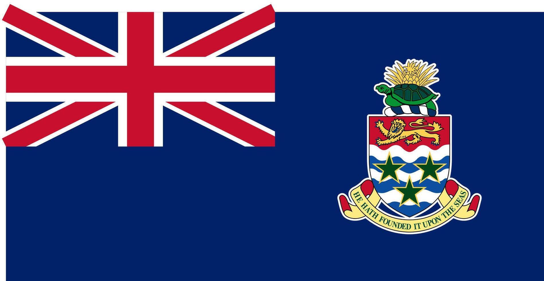 Cayman Islands flag. Accurate dimensions and official colors. This file is suitable for digital editing and printing of any size. vector