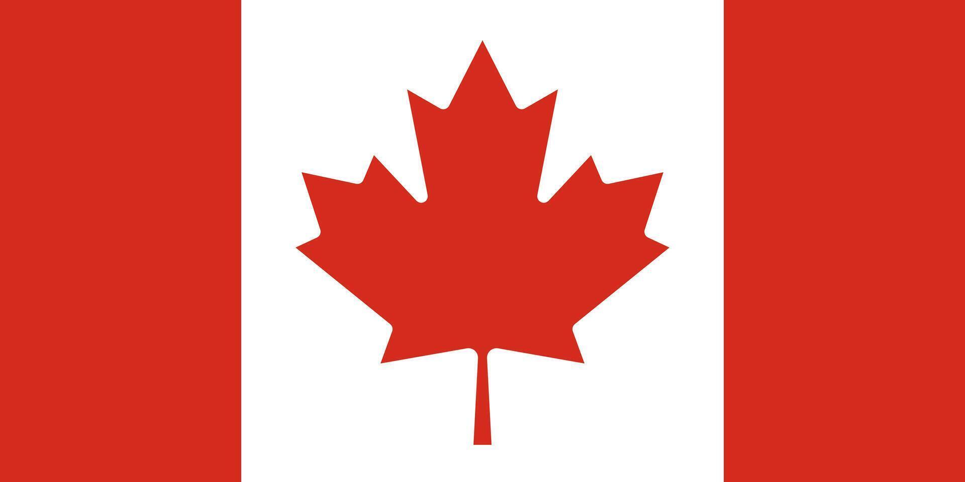 Canada flag. Accurate dimensions and official colors. This file is suitable for digital editing and printing of any size. vector