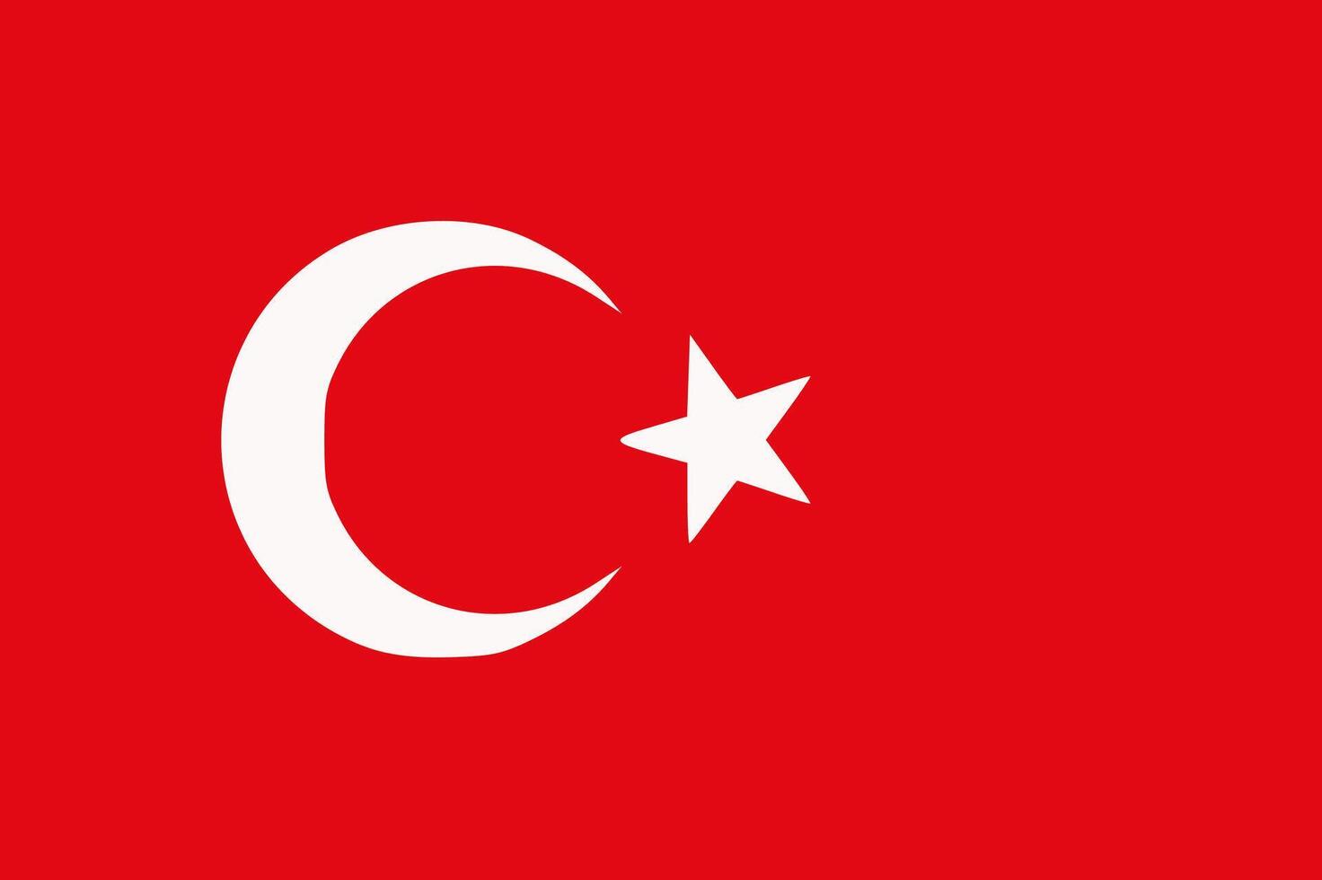 Turki flag. Accurate dimensions and official colors. This file is suitable for digital editing and printing of any size. vector