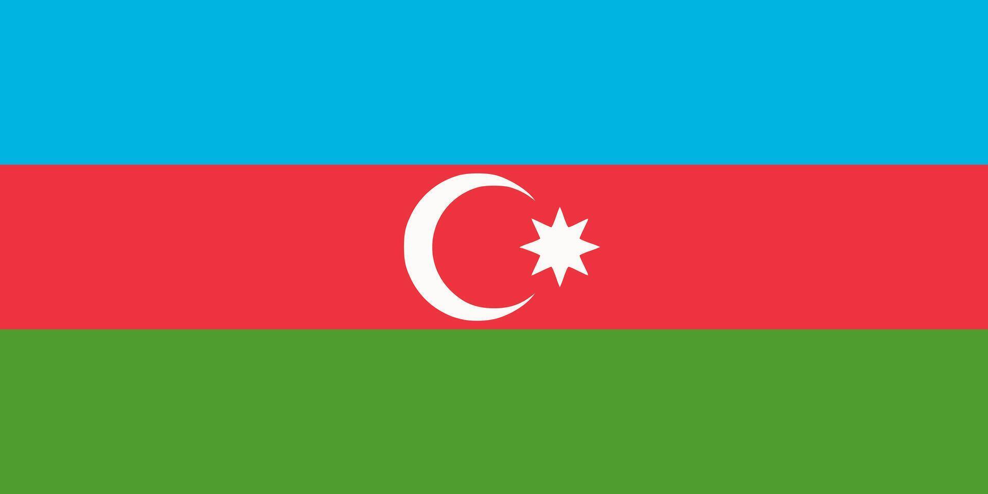 Azerbaijan flag. Accurate dimensions and official colors. This file is suitable for digital editing and printing of any size. vector