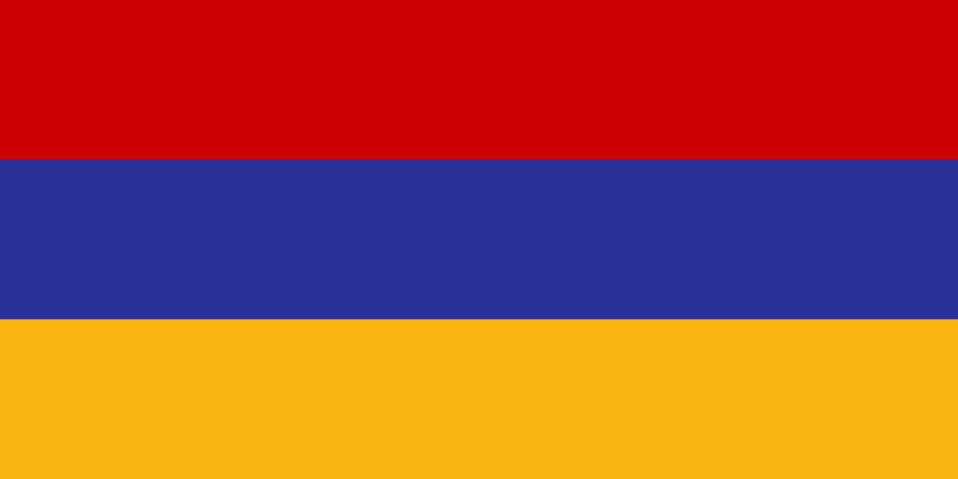 Armenia flag. Accurate dimensions and official colors. This file is suitable for digital editing and printing of any size. vector