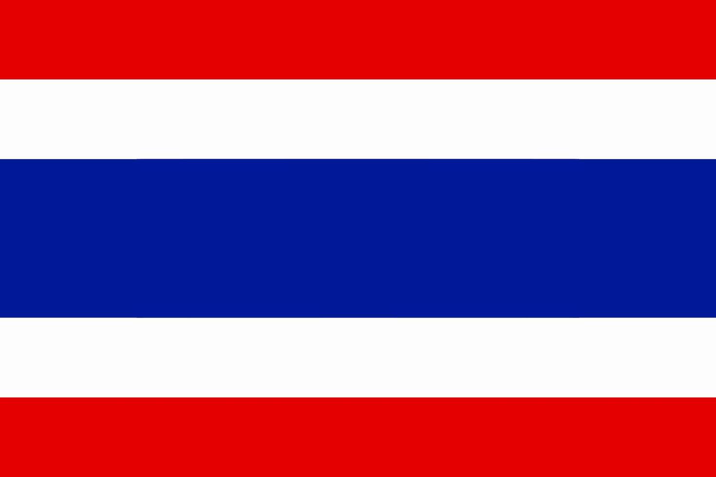 Thailand flag. Accurate dimensions and official colors. This file is suitable for digital editing and printing of any size. vector