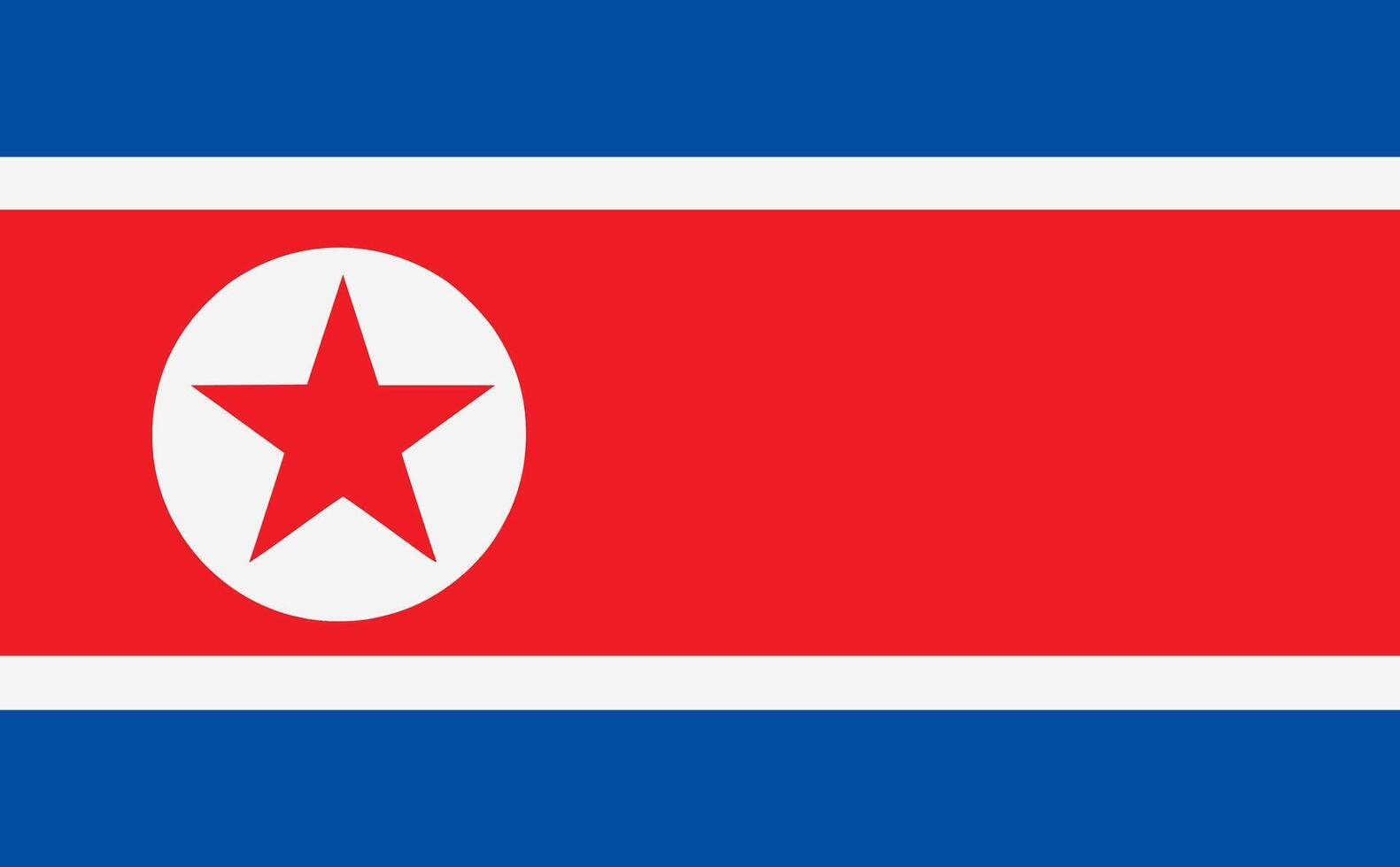 Korea Utara flag. Accurate dimensions and official colors. This file is suitable for digital editing and printing of any size. vector