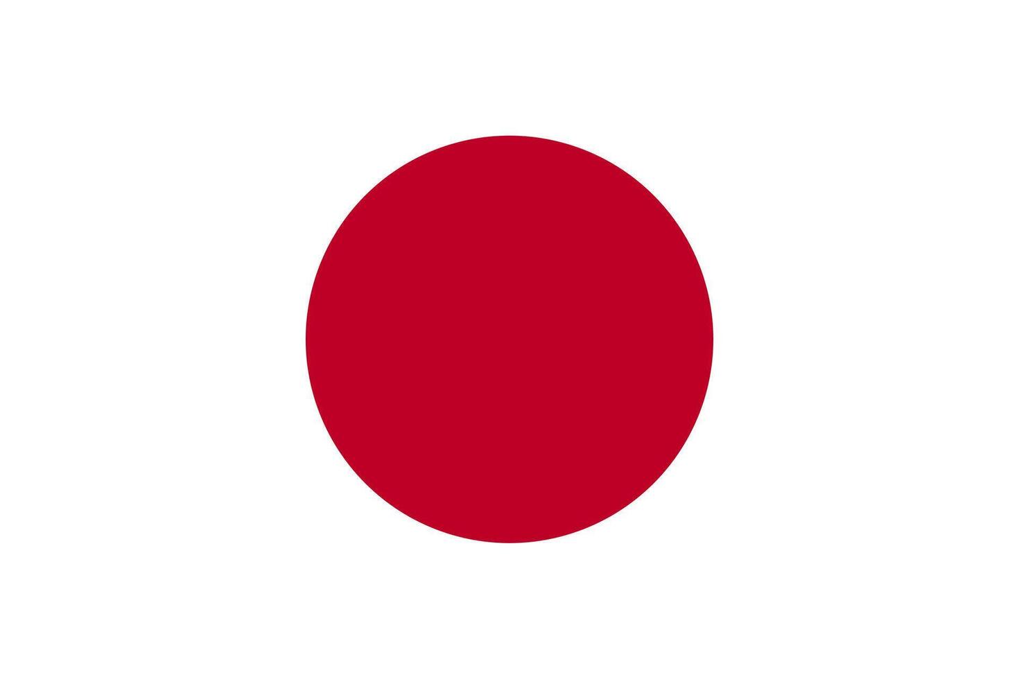 Jepang flag. Accurate dimensions and official colors. This file is suitable for digital editing and printing of any size. vector
