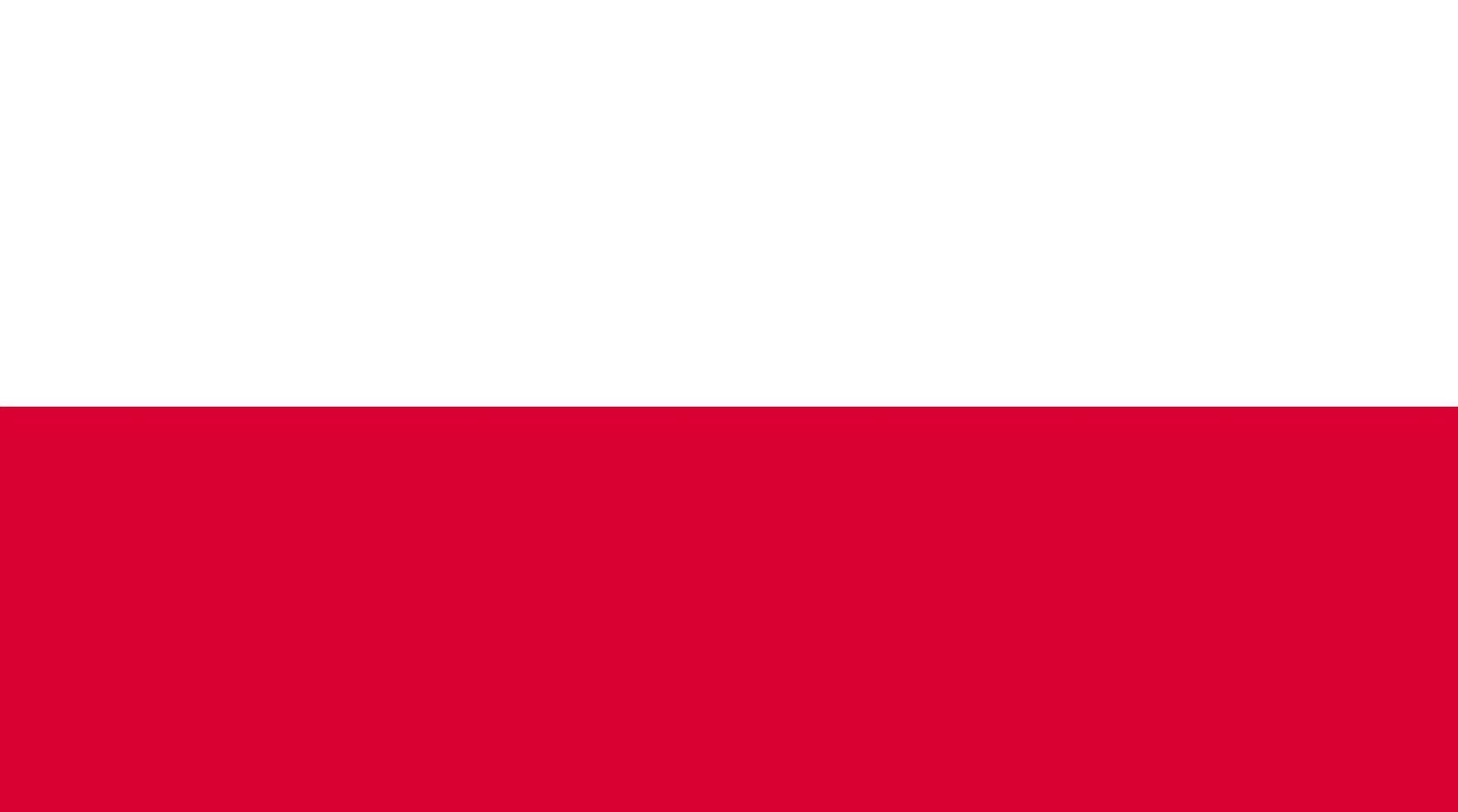 Polandia flag. Accurate dimensions and official colors. This file is suitable for digital editing and printing of any size. vector