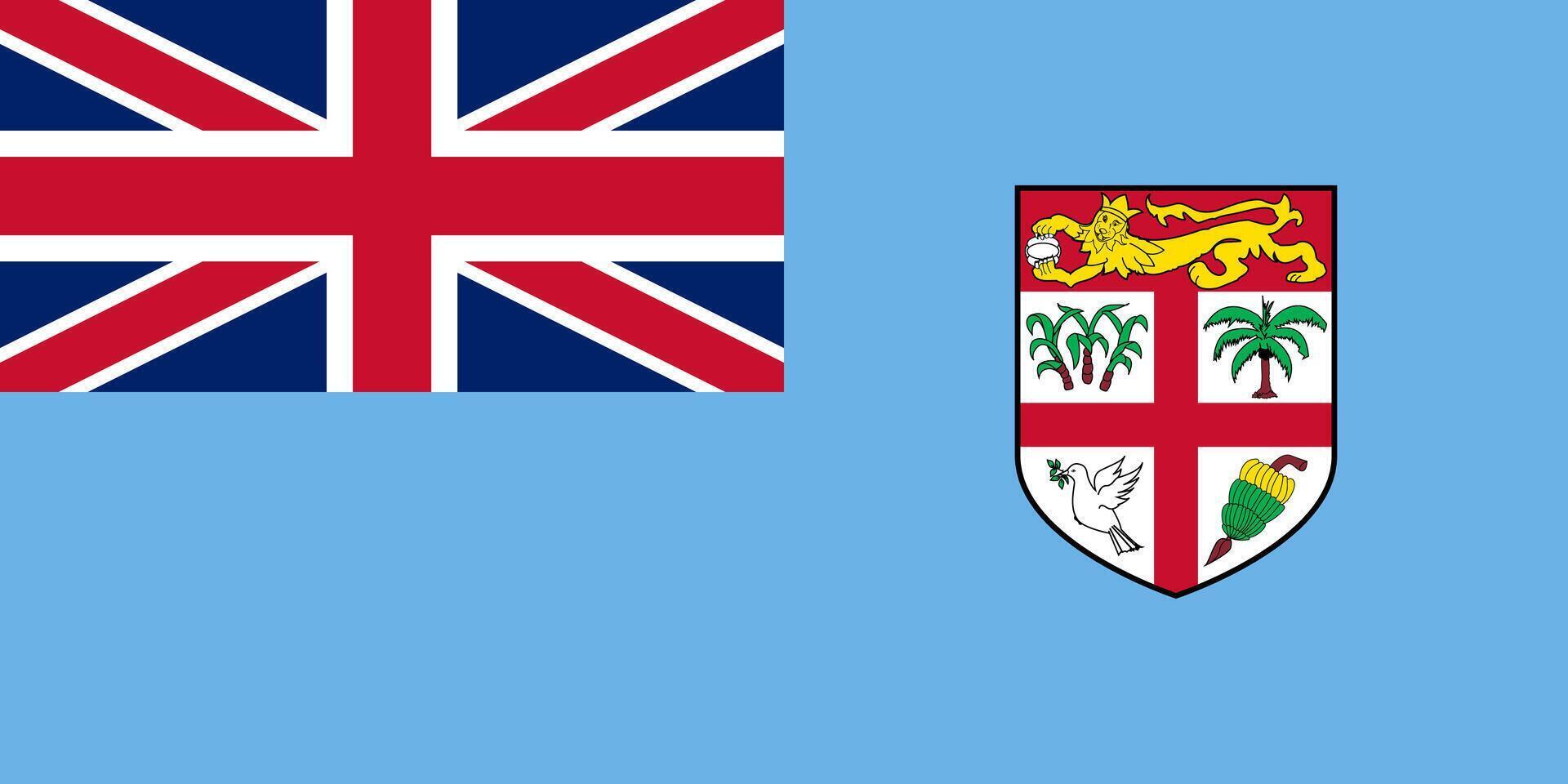 Fiji flag. Accurate dimensions and official colors. This file is suitable for digital editing and printing of any size. vector