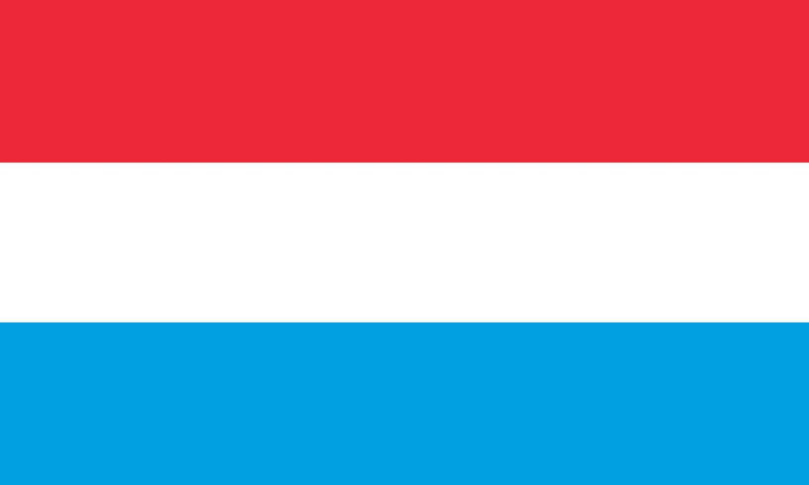 Luxembourg flag. Accurate dimensions and official colors. This file is suitable for digital editing and printing of any size. vector