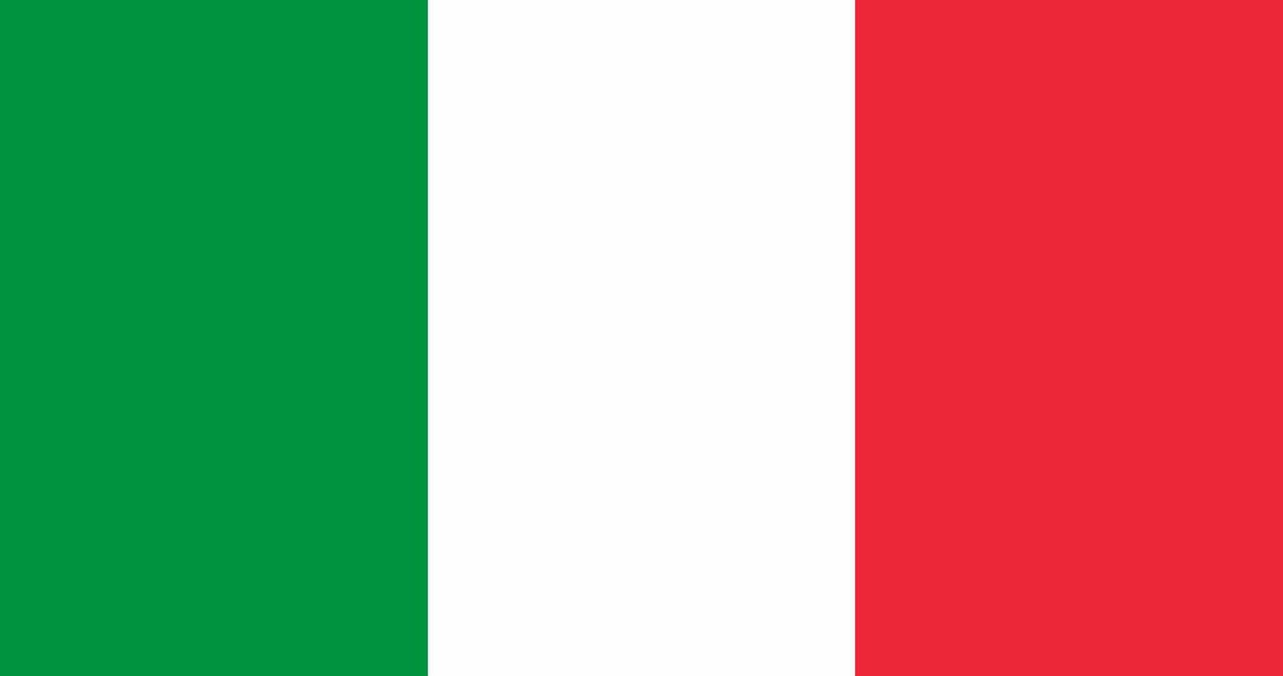 Italy flag. Accurate dimensions and official colors. This file is suitable for digital editing and printing of any size. vector