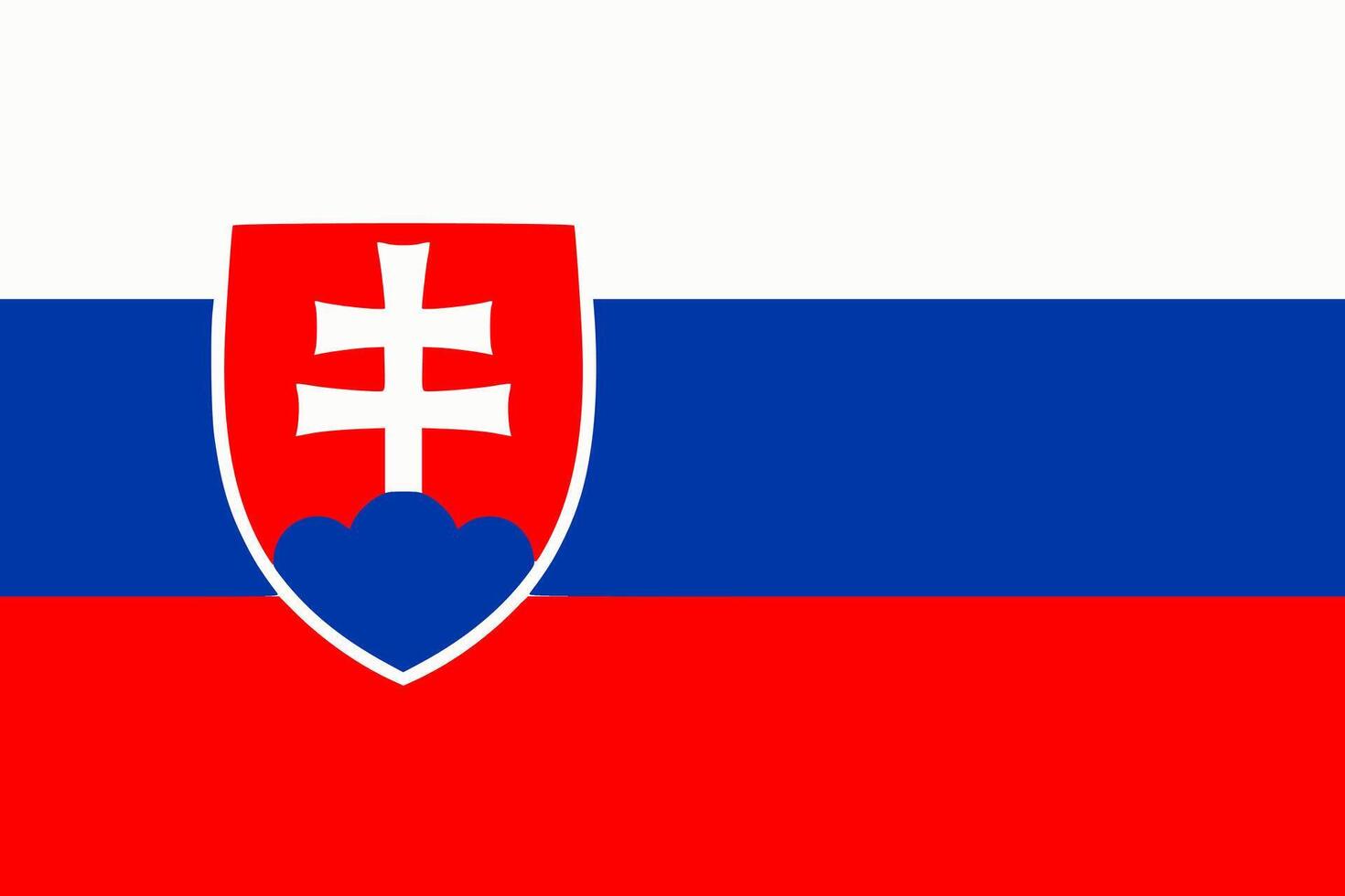 Slovakia flag. Accurate dimensions and official colors. This file is suitable for digital editing and printing of any size. vector
