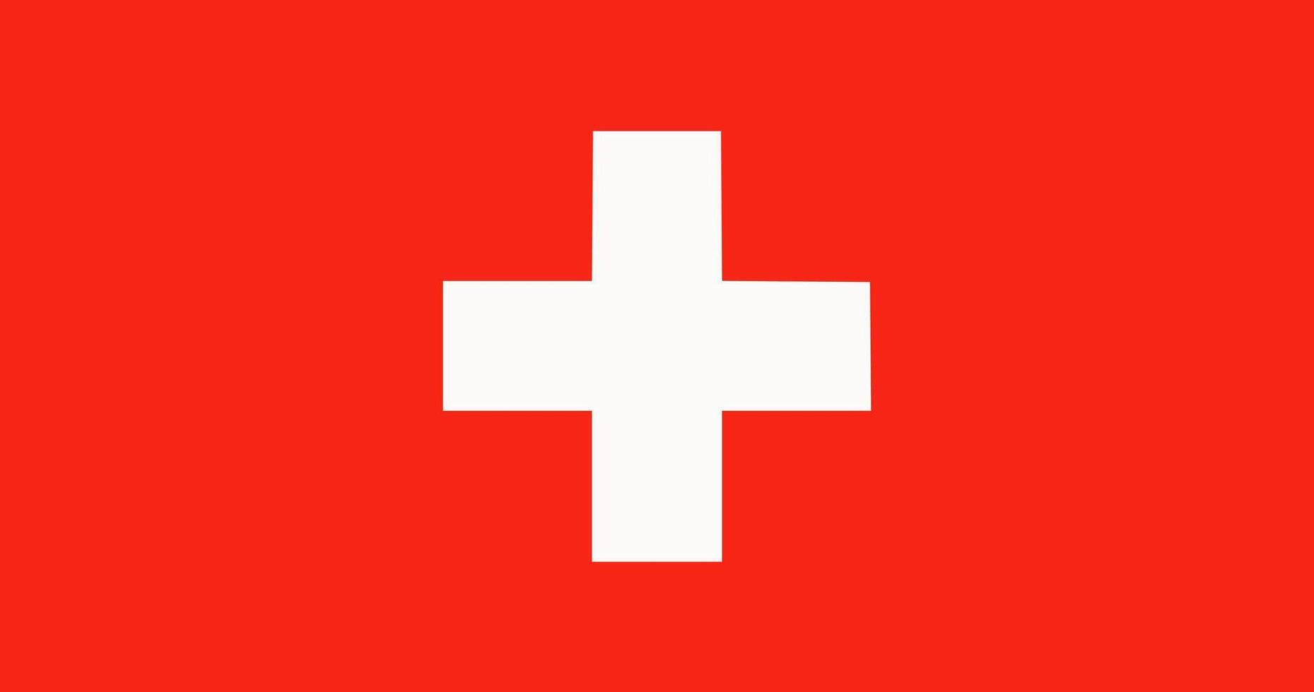 Switzerland flag. Accurate dimensions and official colors. This file is suitable for digital editing and printing of any size. vector