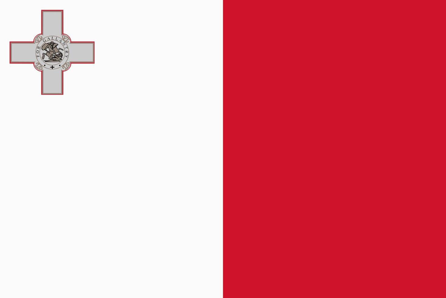 Malta flag. Accurate dimensions and official colors. This file is suitable for digital editing and printing of any size. vector