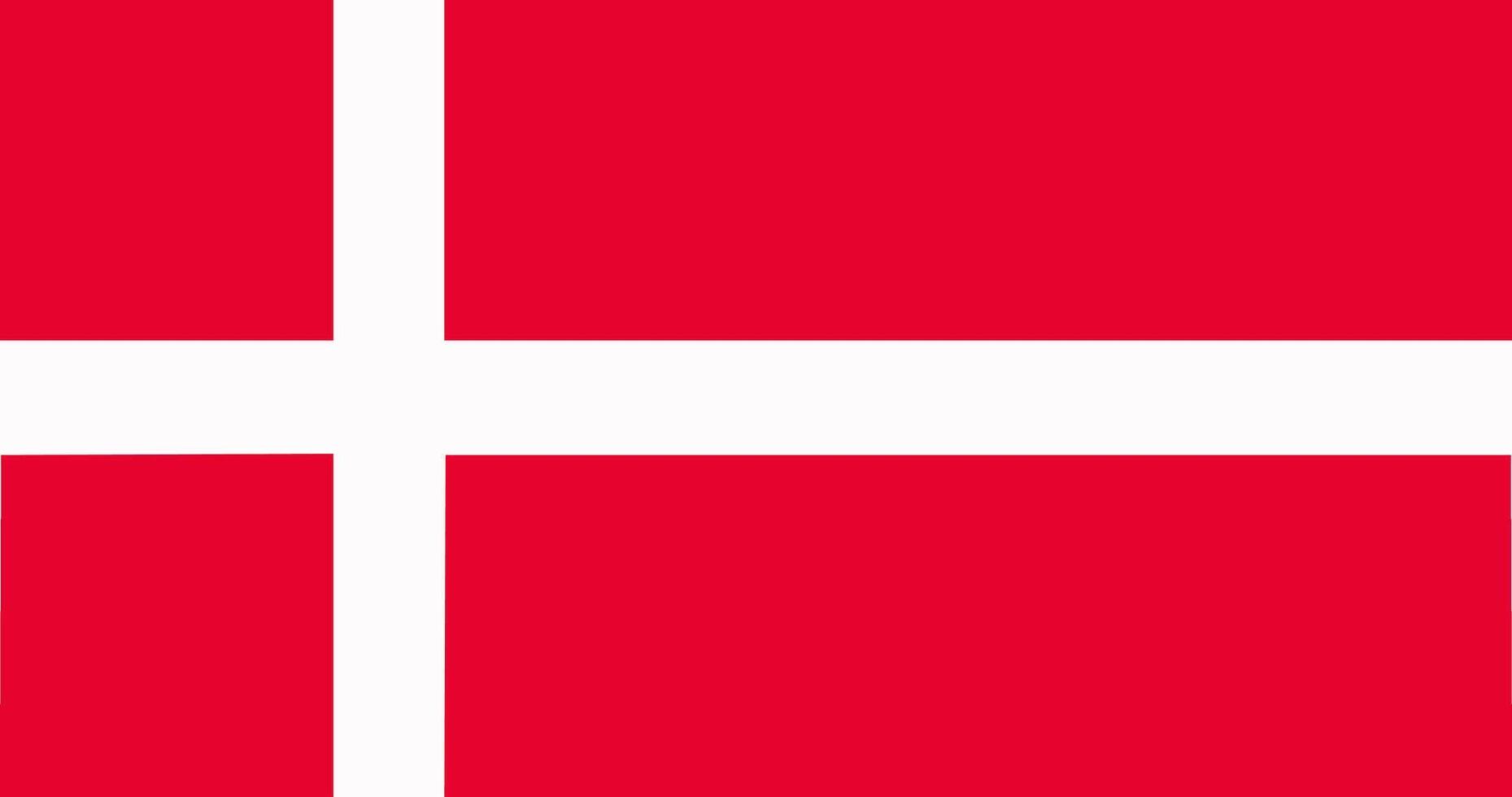 Denmark flag. Accurate dimensions and official colors. This file is suitable for digital editing and printing of any size. vector