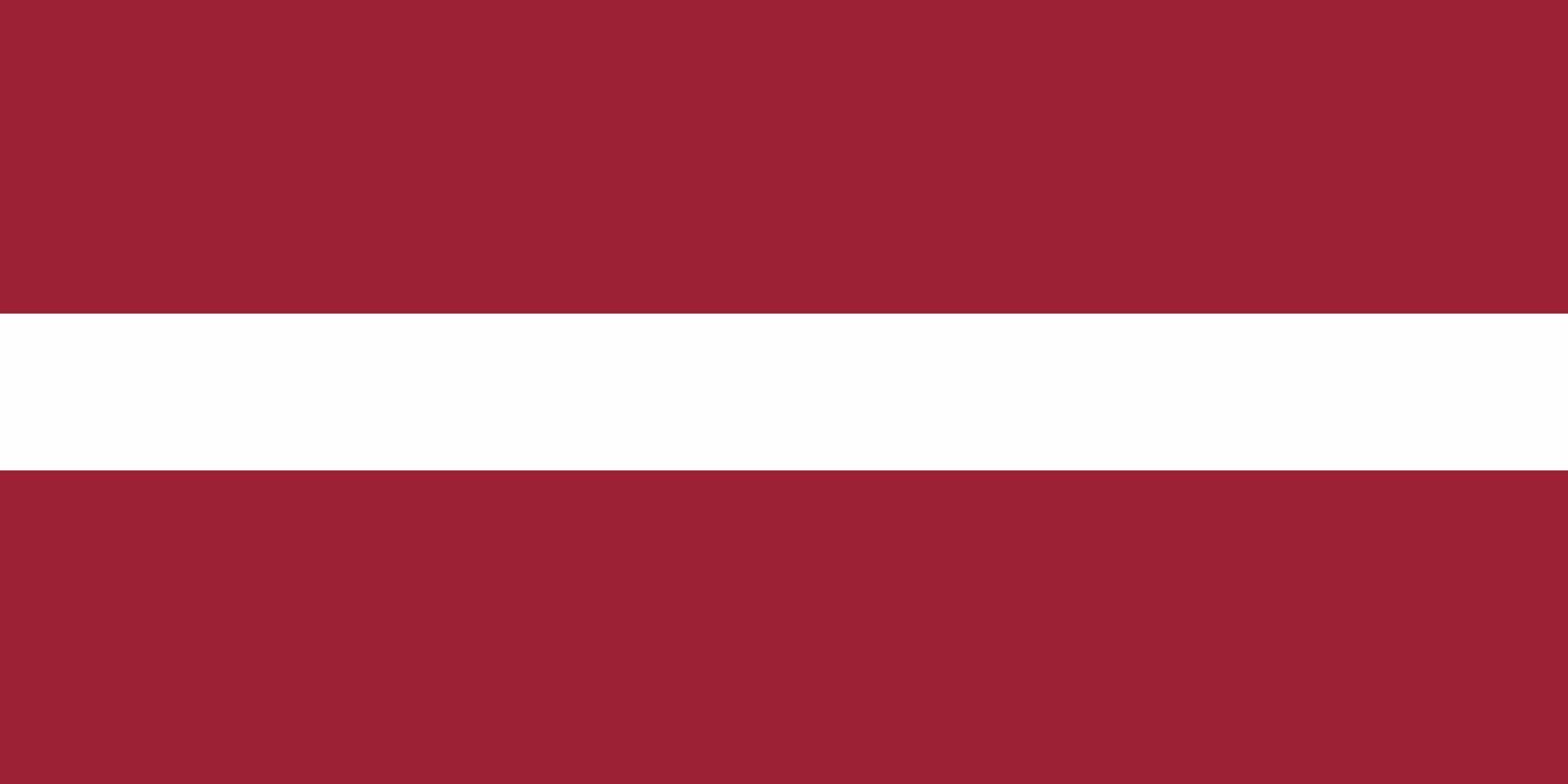 Latvia flag. Accurate dimensions and official colors. This file is suitable for digital editing and printing of any size. vector
