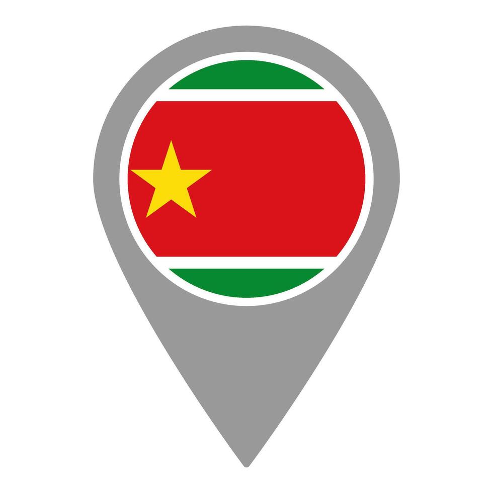 Guadeloupe flag location pin, flag application, Flag on Location Pin, map pointer, illustration. vector