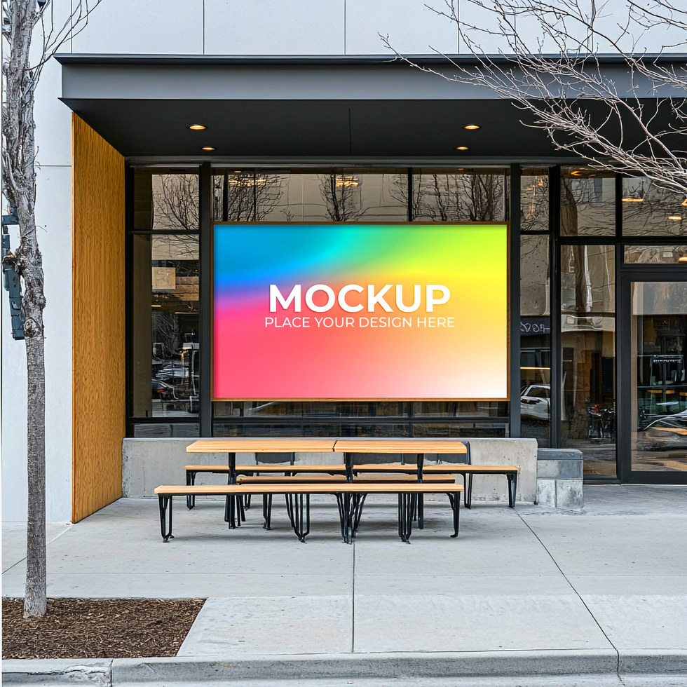 Exclusive Storefront Facade Mockup for Digital Use psd