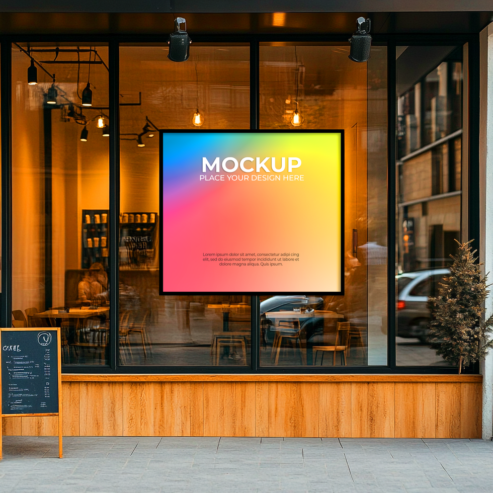 Realistic Retail Front Mockup for Business Showcase psd
