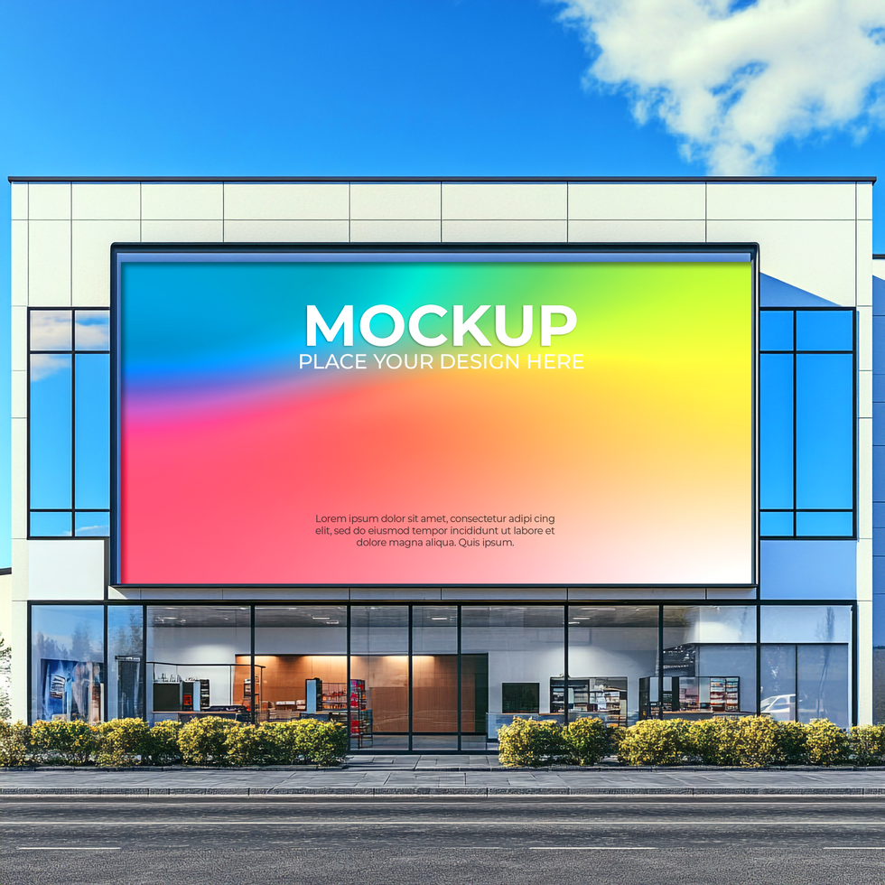 Minimal Retail Space Mockup for Product Advertisements psd