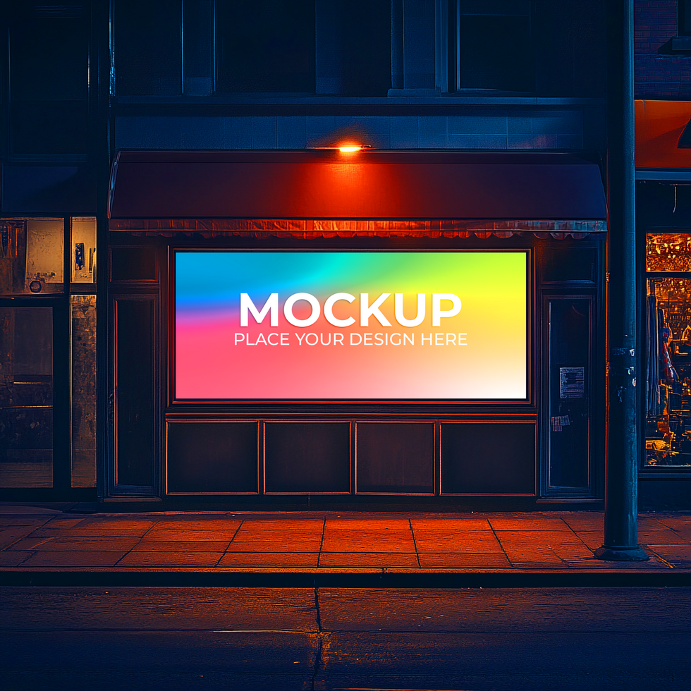 Customizable Shopfront Mockup for Branding and Signage psd