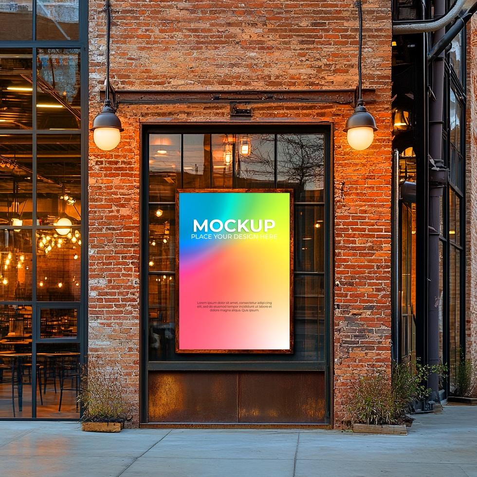 3D Storefront Mockup for Modern Advertising Presentations psd