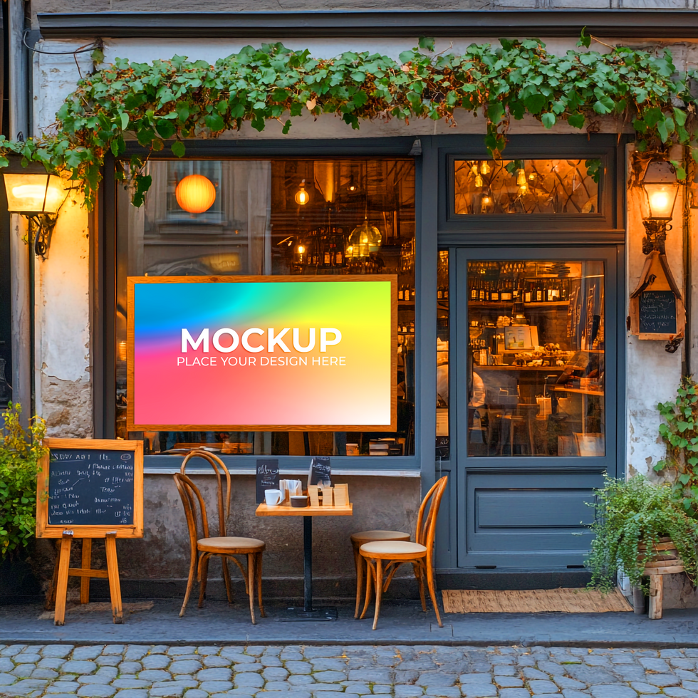 Elegant Storefront Mockup for Corporate and Retail Branding psd