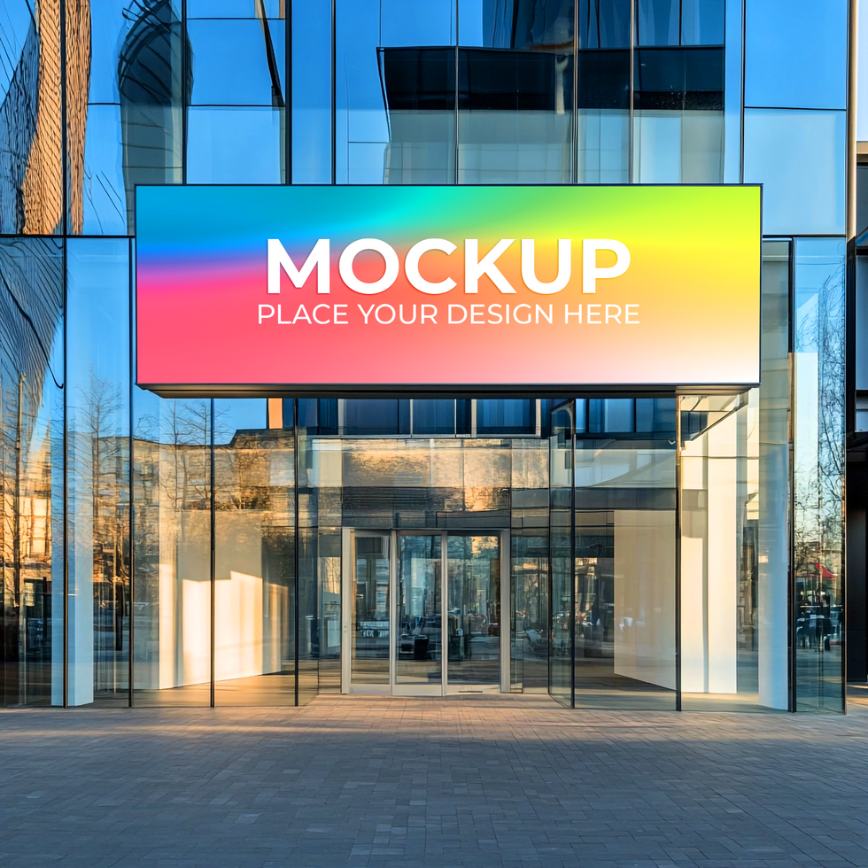 Empty Street Shopfront Mockup for Business Promotion psd