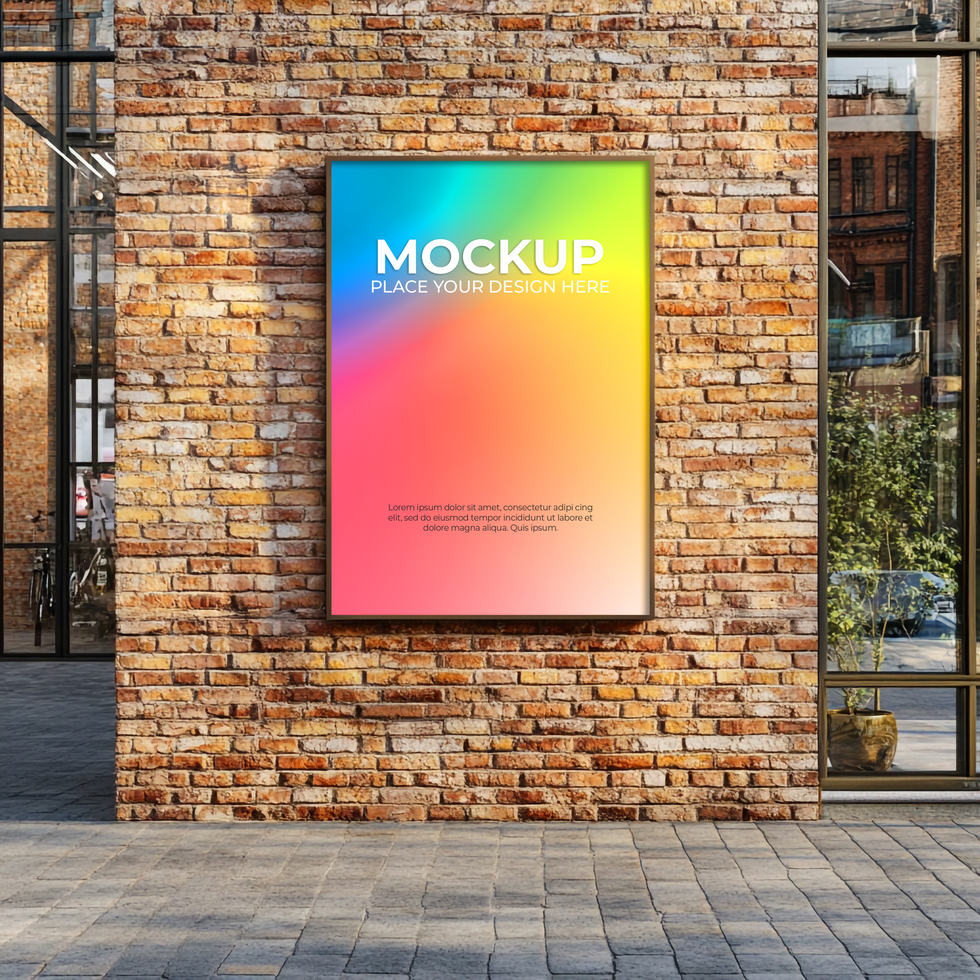 Clean and Elegant Storefront Mockup for Corporate Branding psd