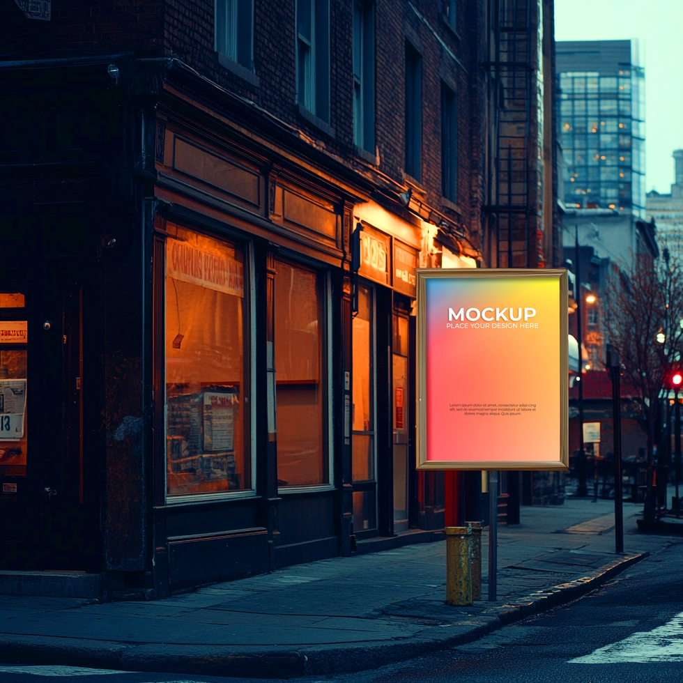 Brand Showcase Storefront Mockup for Promotional Purposes psd