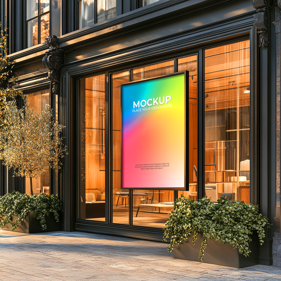 Luxury Retail Storefront Mockup for Exclusive Branding Needs psd