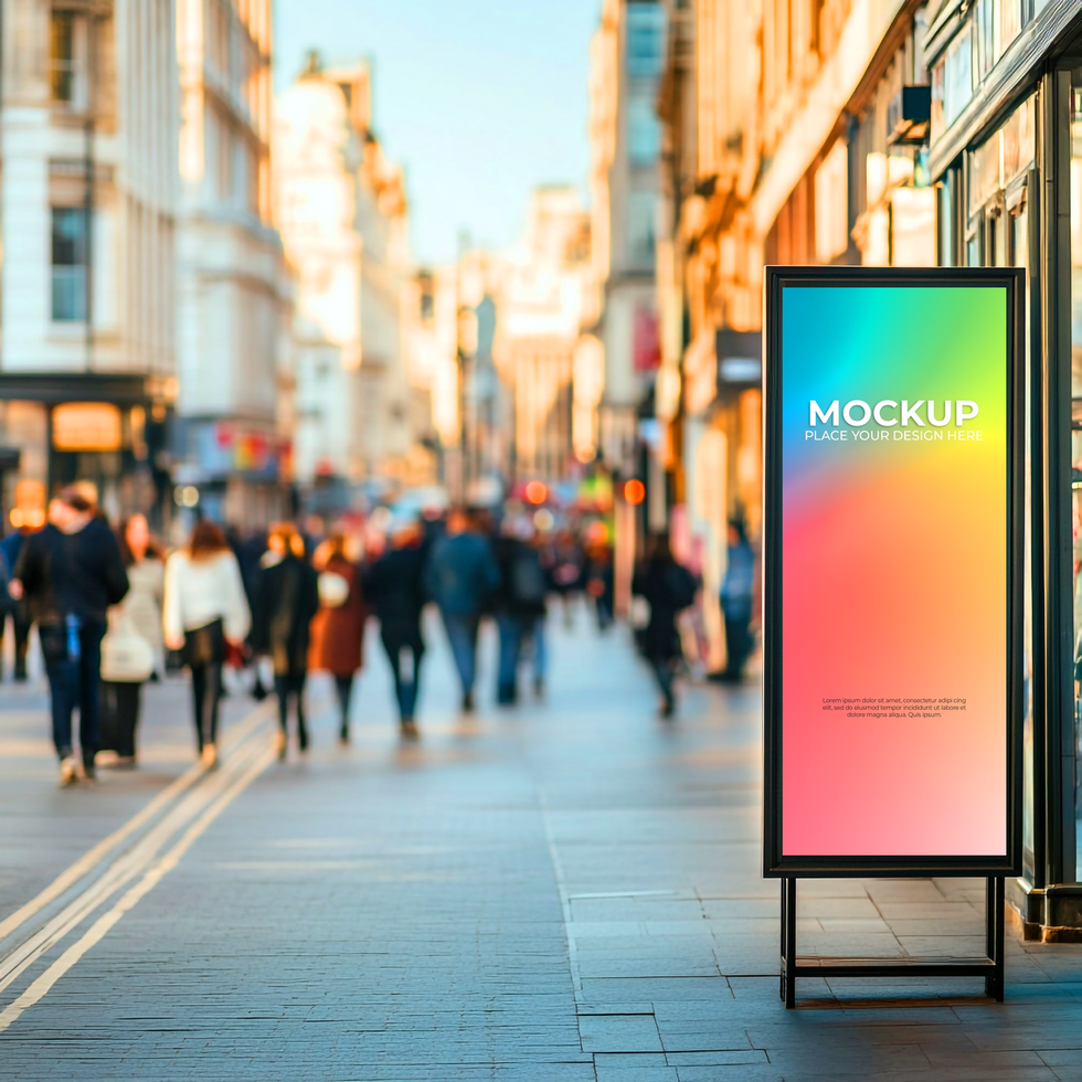 Blank Retail Storefront Mockup for Professional Design Use psd