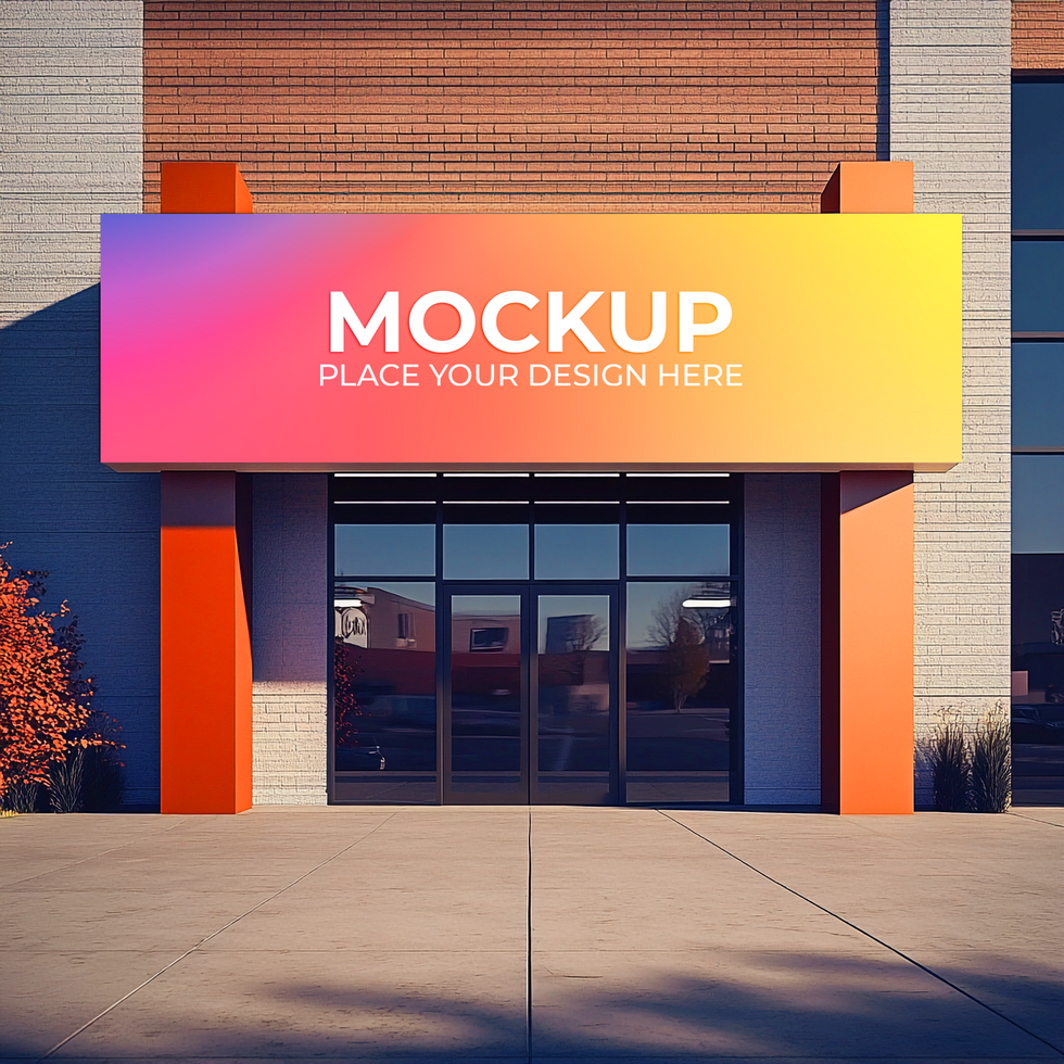 Realistic Boutique Storefront Mockup for Elegant Brand Identity psd
