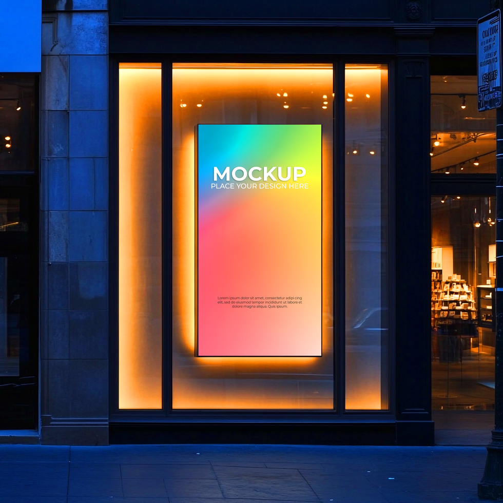 Photorealistic Business Storefront Mockup for Signage Ideas psd