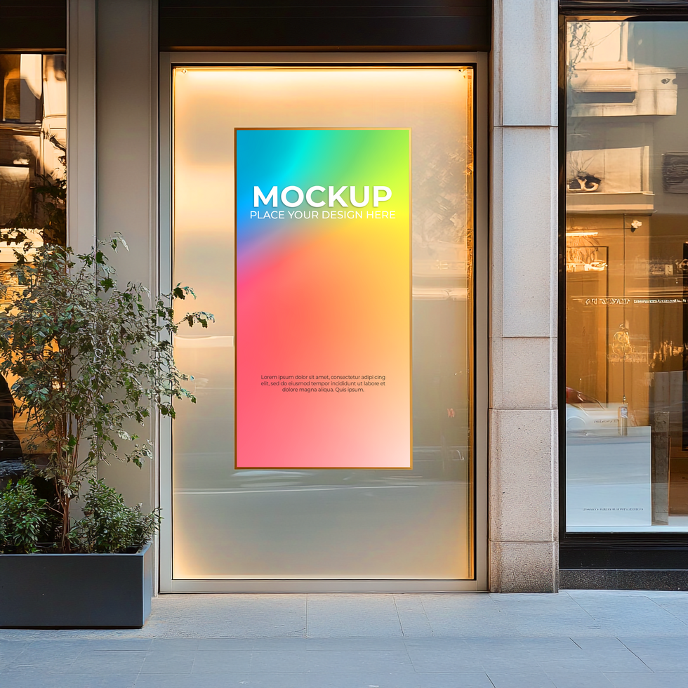 High-Quality Storefront Mockup for Modern Brand Showcases psd
