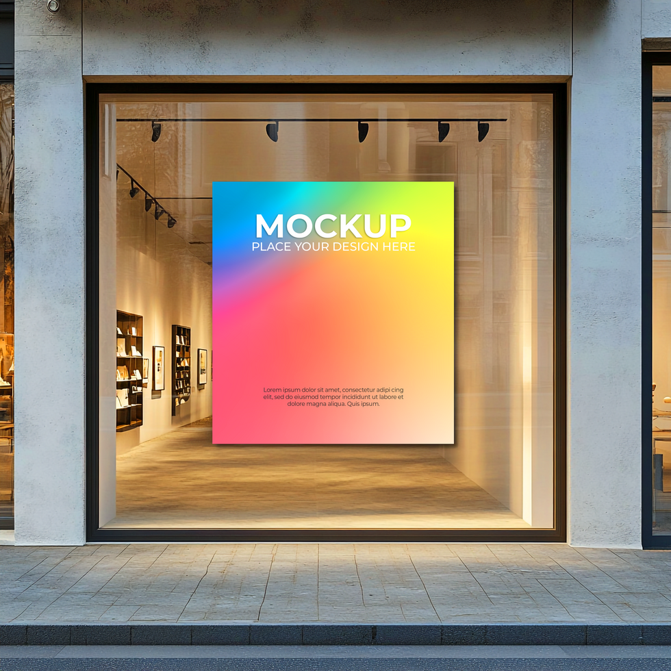 Simple and Minimal Storefront Mockup for Outdoor Branding psd