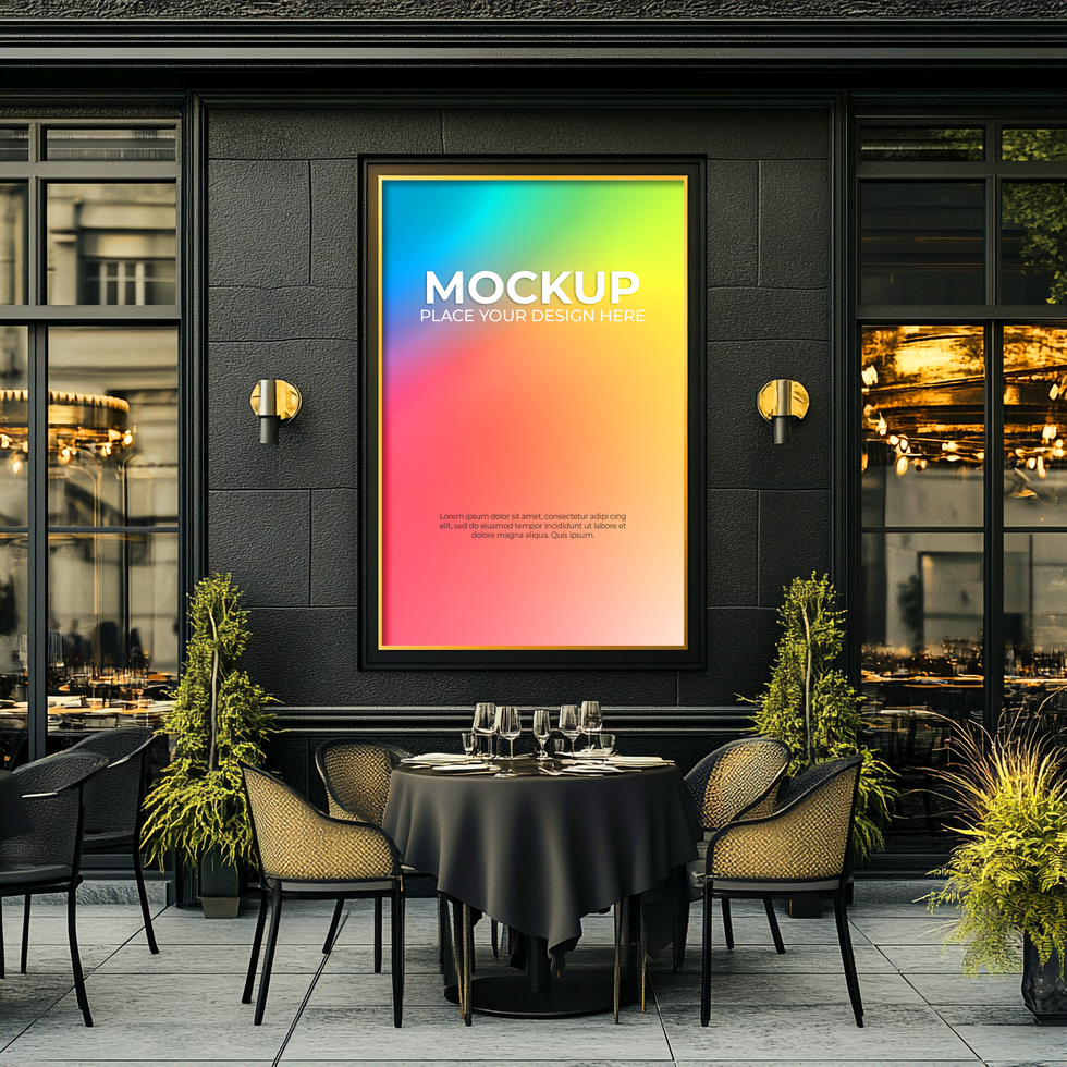 Stylish Modern Storefront Mockup for Business and Retail psd