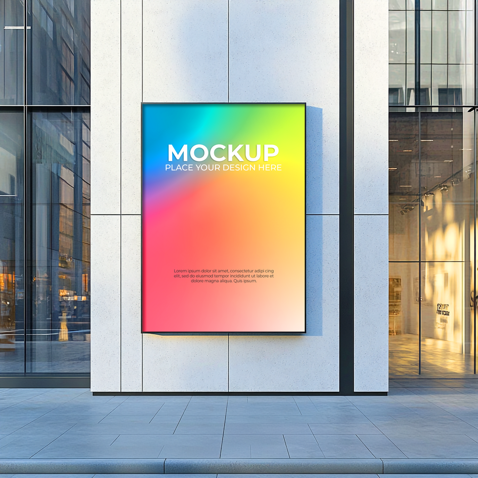 Minimalist Glass Storefront Mockup for Brand Identity Showcase psd