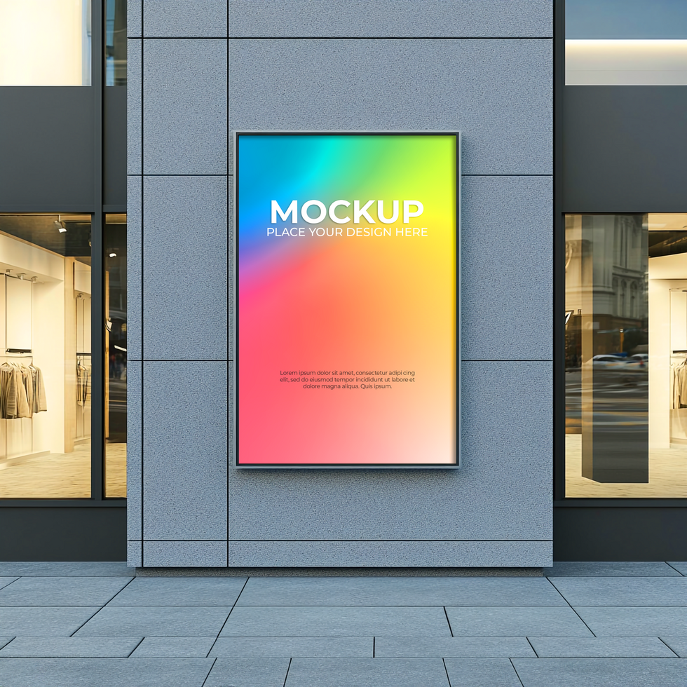 Outdoor Business Storefront Mockup for Advertising Campaigns psd