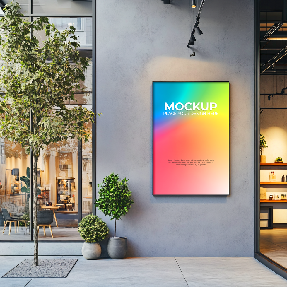 Luxury Blank Storefront Mockup for Brand Presentation psd
