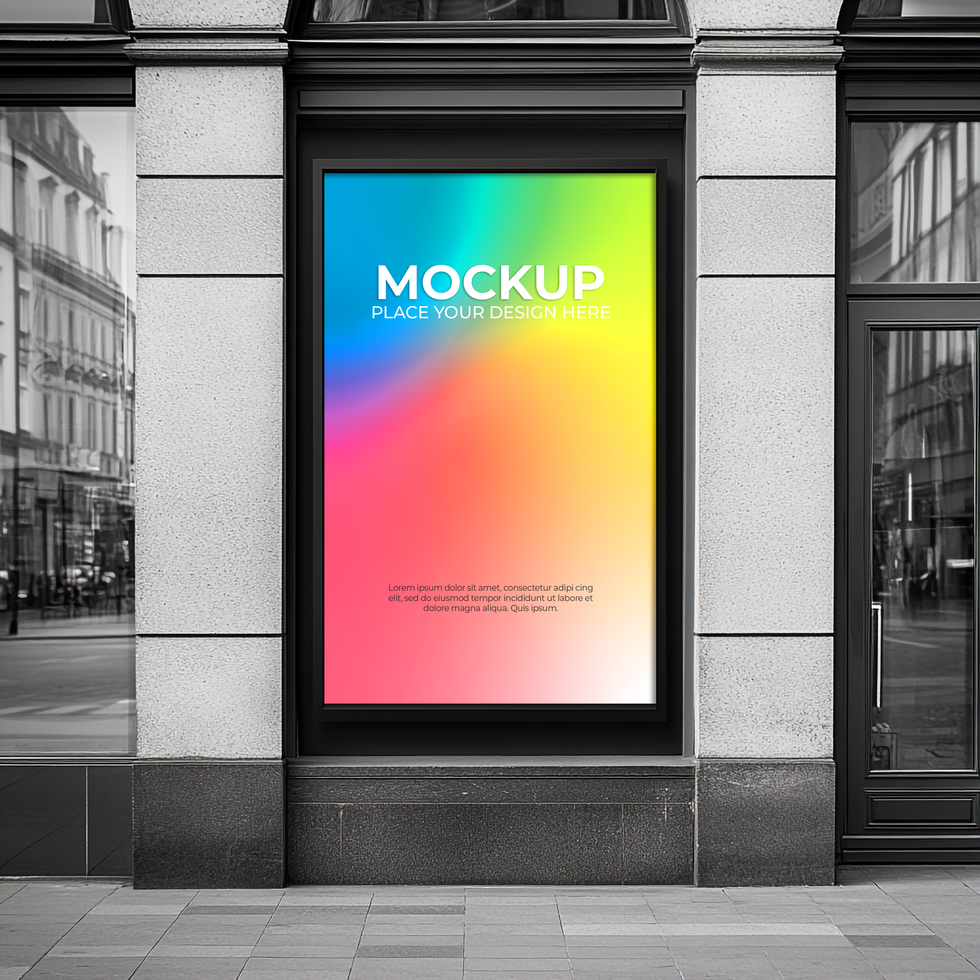 Sleek and Professional Retail Storefront Mockup for Signage psd