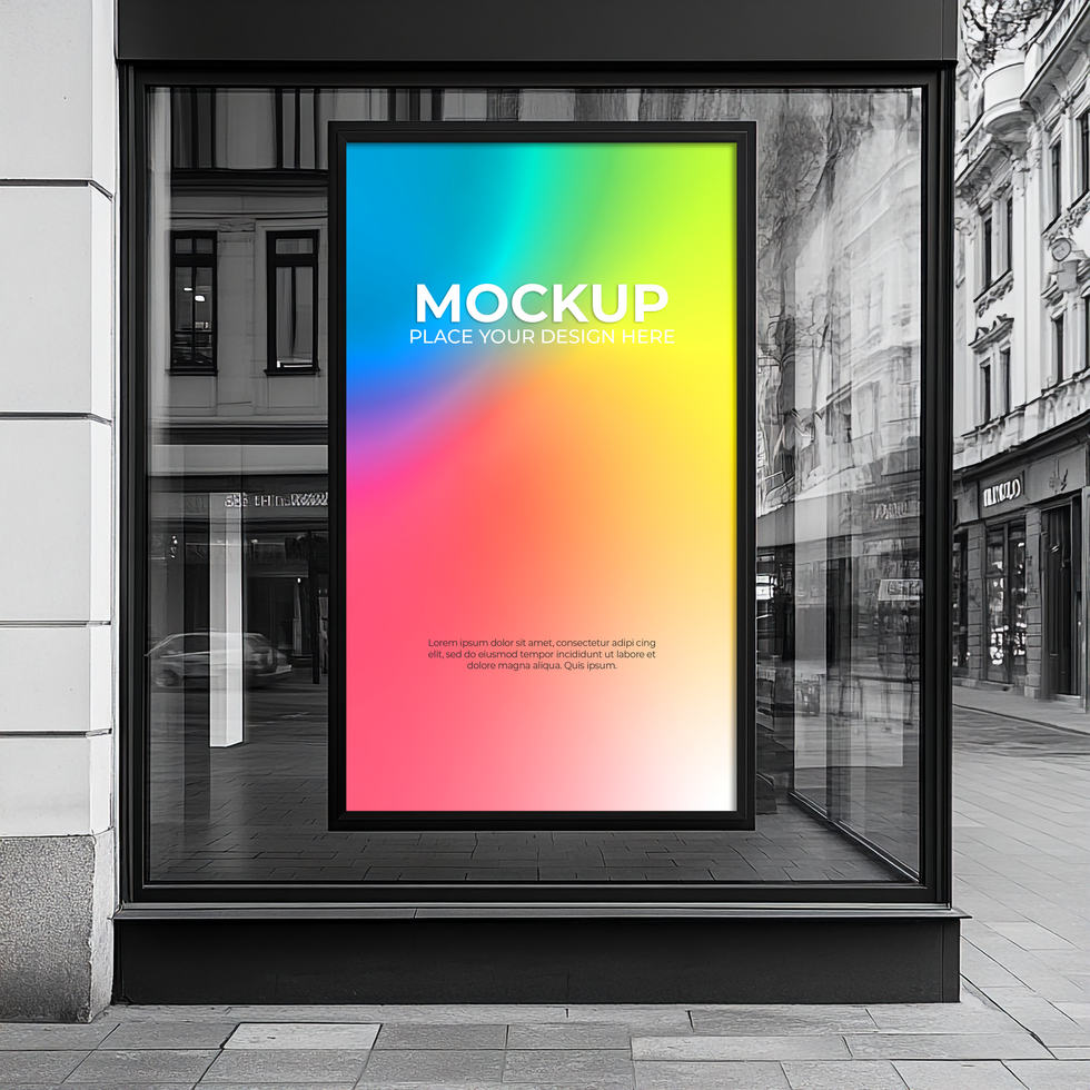 Luxury Shopfront Mockup for Digital and Print Branding psd