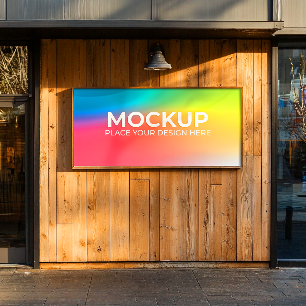 Outdoor Blank Storefront Mockup for Business Promotions psd