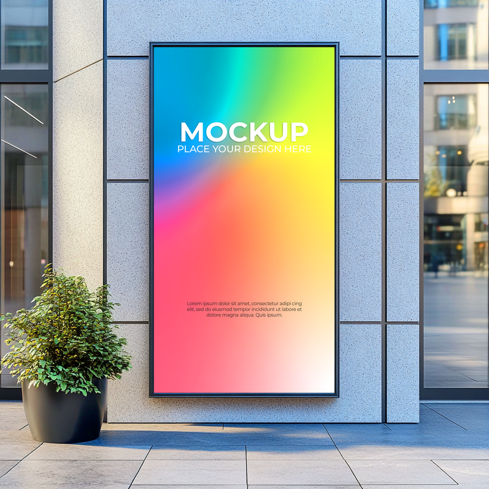 Modern Street Storefront Mockup for Signage and Logo Display psd